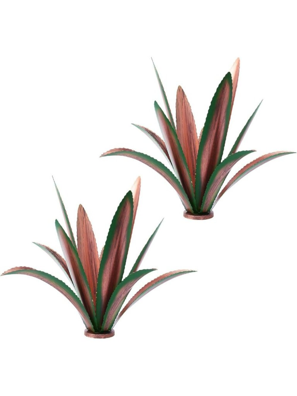 Metal Agave Plant Decor - Thickened Garden Art for Outdoor Patio & Lawn (2PCS)